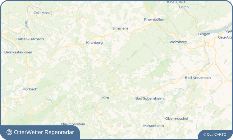 OtterWetter Regenradar-Widget Schwarzerden