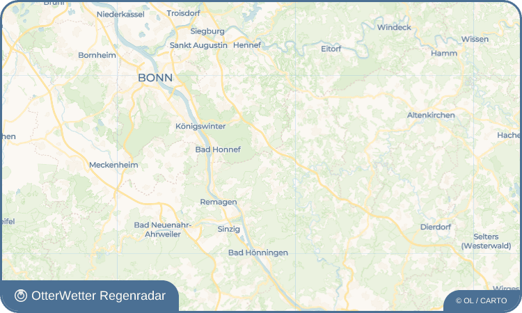 OtterWetter Regenradar-Widget Schweifeld