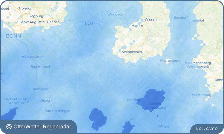 OtterWetter Regenradar-Widget Seelbach (Westerwald)