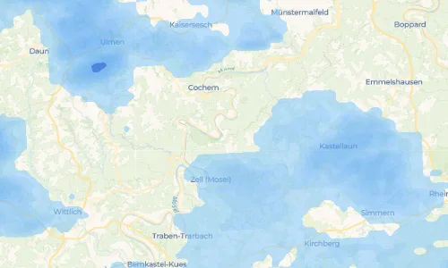 Regenradar Vorschaubild - Aktuelle Niederschläge in Senheim und Umgebung