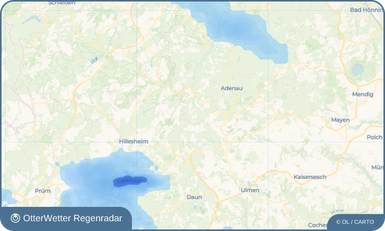 Wetter-Widget-Vorschau mit Vorhersagedaten für Senscheid