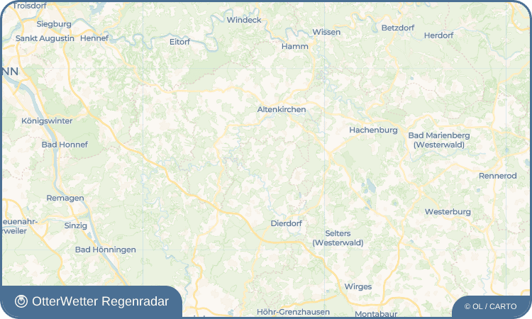 OtterWetter Regenradar-Widget Sensenbach