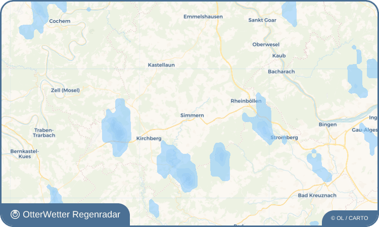 OtterWetter Regenradar-Widget Simmern