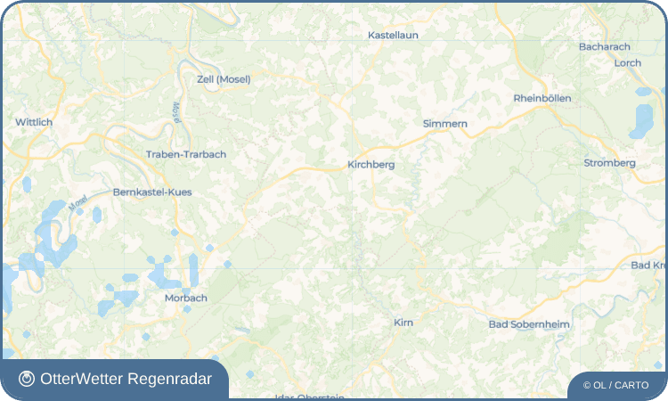 OtterWetter Regenradar-Widget Sohrschied