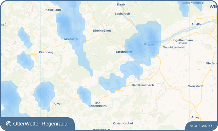 OtterWetter Regenradar-Widget Spabrücken