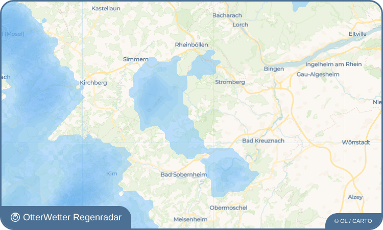 OtterWetter Regenradar-Widget Spall