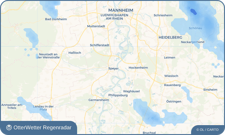 Wetter-Widget-Vorschau mit Vorhersagedaten für Speyer