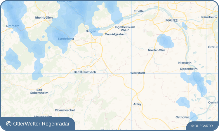 OtterWetter Regenradar-Widget Sprendlingen