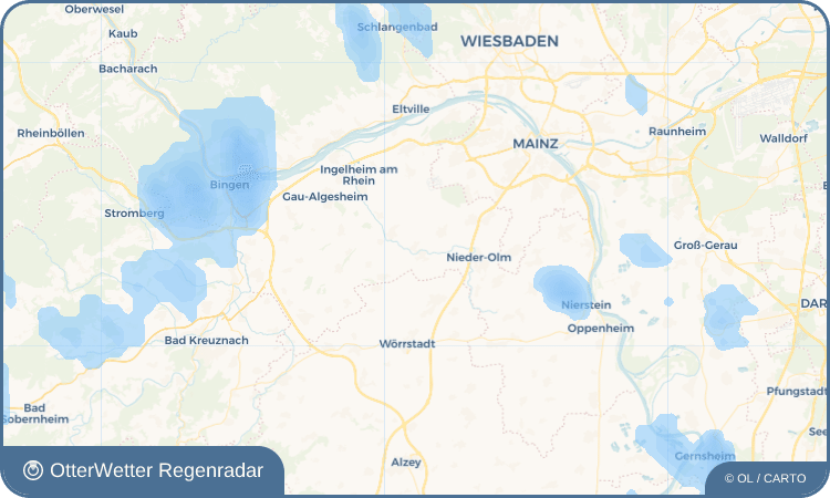 OtterWetter Regenradar-Widget Stadecken-Elsheim