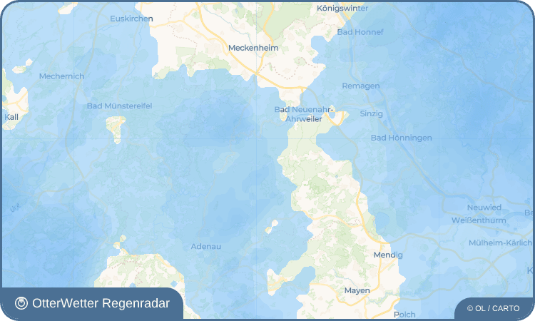 OtterWetter Regenradar-Widget Staffel