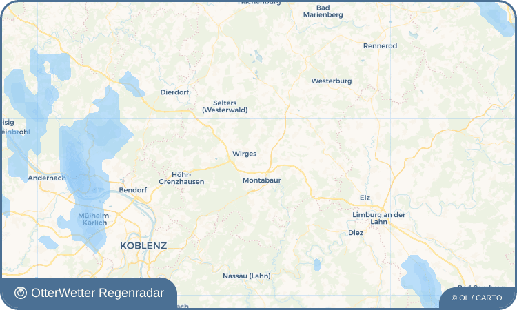 OtterWetter Regenradar-Widget Staudt