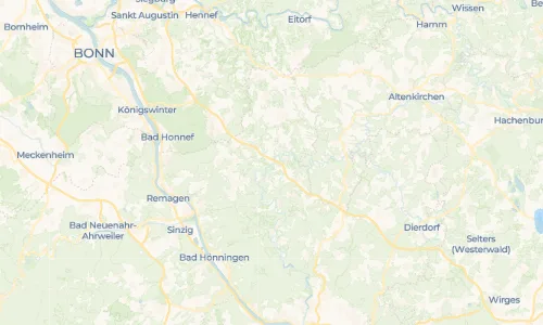Regenradar Vorschaubild - Aktuelle Niederschläge in Steeg und Umgebung