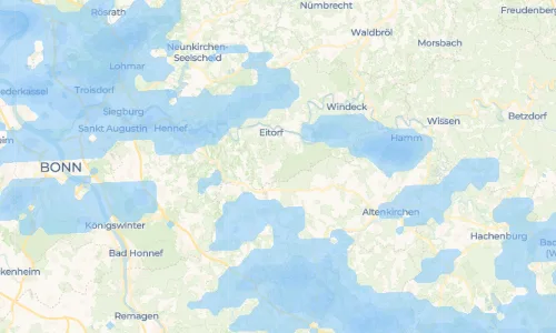 Regenradar Vorschaubild - Aktuelle Niederschläge in Stein und Umgebung