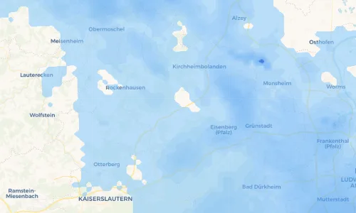 Regenradar Vorschaubild - Aktuelle Niederschläge in Steinbach am Donnersberg und Umgebung