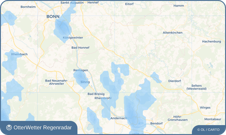 OtterWetter Regenradar-Widget Steinshardt