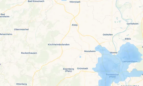 Regenradar Vorschaubild - Aktuelle Niederschläge in Stetten und Umgebung