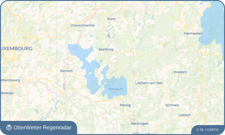 OtterWetter Regenradar-Widget Taben-Rodt