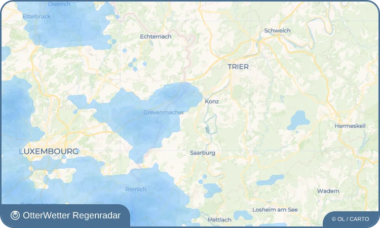 Wetter-Widget-Vorschau mit Vorhersagedaten für Tawern