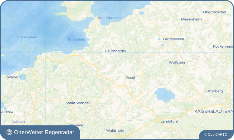 OtterWetter Regenradar-Widget Thallichtenberg