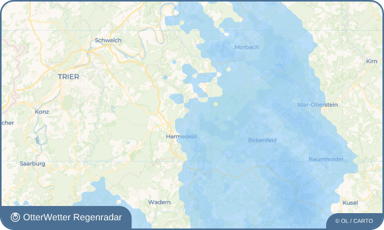 OtterWetter Regenradar-Widget Thiergarten