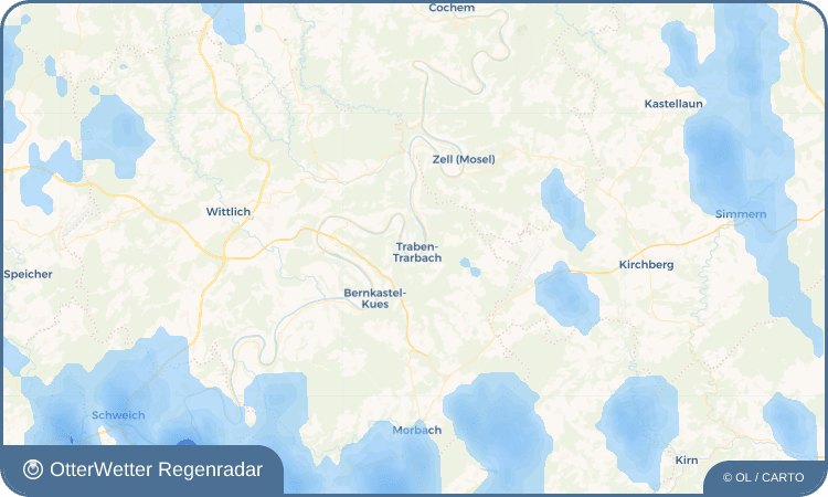 OtterWetter Regenradar-Widget Traben-Trarbach