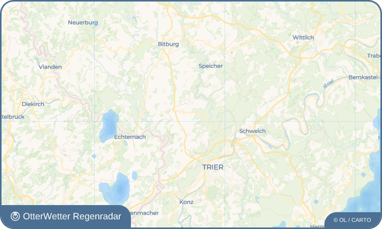 Wetter-Widget-Vorschau mit Vorhersagedaten für Träg