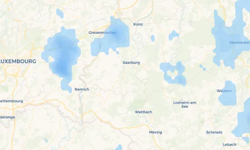 Regenradar Vorschaubild - Aktuelle Niederschläge in Trassem und Umgebung