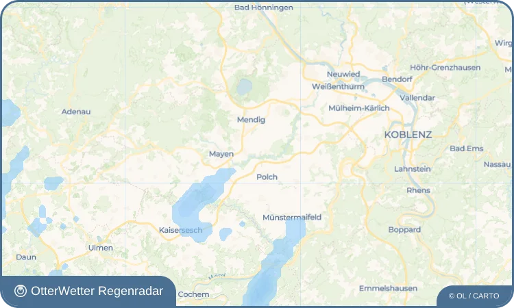 Widget-Vorschau für Trimbs Wetter-Widget-Vorschau mit Vorhersagedaten für Trimbs