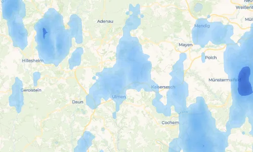 Regenradar-Vorschau: aktuelle Niederschläge in Uersfeld und Umgebung