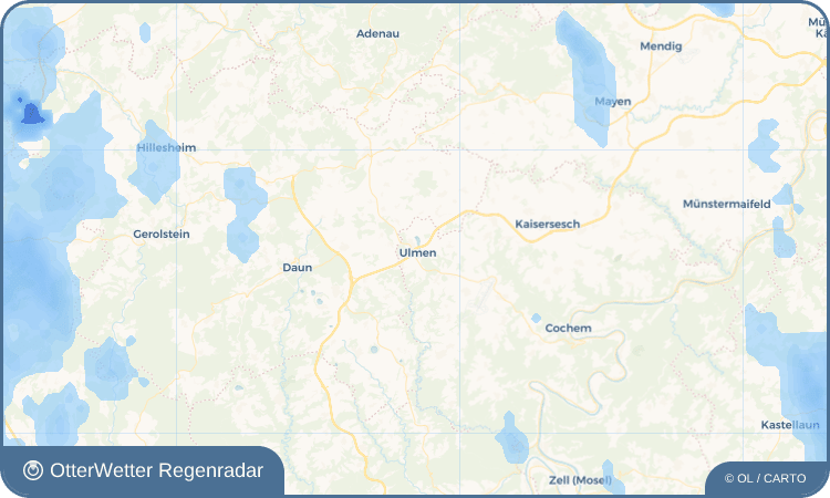 OtterWetter Regenradar-Widget Ulmen