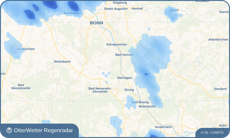 Widget-Vorschau für Unkelbach Wetter-Widget-Vorschau mit Vorhersagedaten für Unkelbach