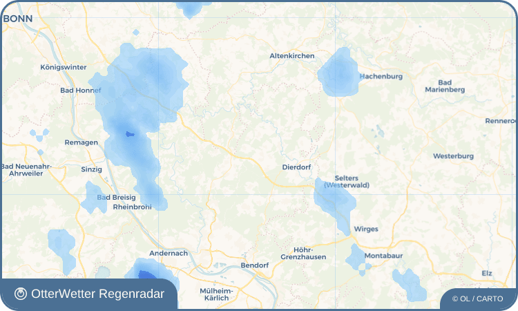 OtterWetter Regenradar-Widget Urbach