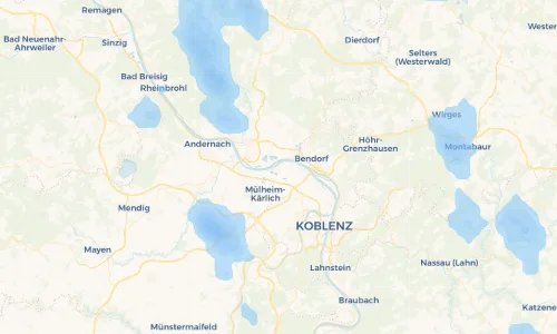 Regenradar Vorschaubild - Aktuelle Niederschläge in Urmitz und Umgebung