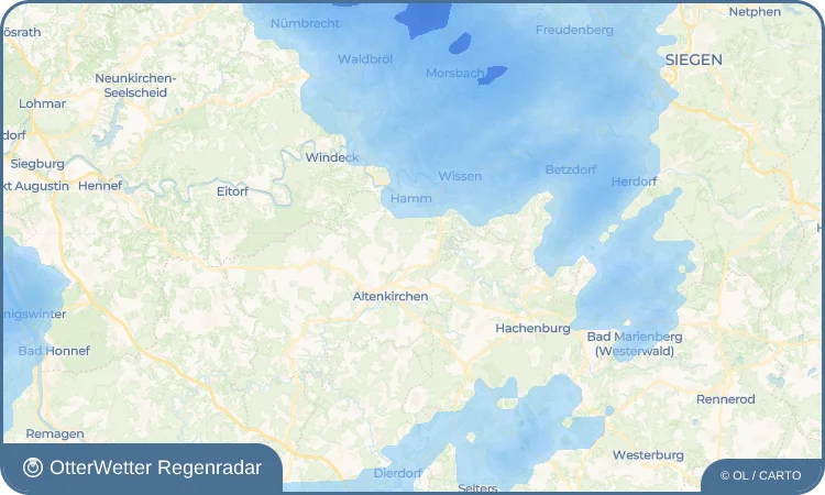 Wetter-Widget-Vorschau mit Vorhersagedaten für Volkerzen