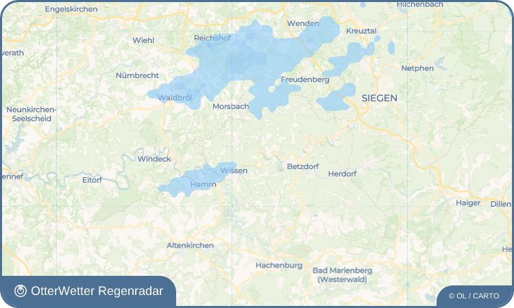 Widget-Vorschau für Voßwinkel Wetter-Widget-Vorschau mit Vorhersagedaten für Voßwinkel