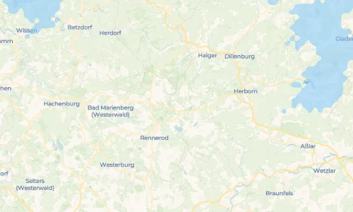 Regenradar Vorschaubild - Aktuelle Niederschläge in Waldaubach und Umgebung