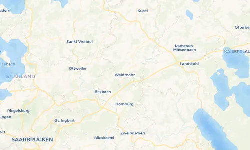 Regenradar Vorschaubild - Aktuelle Niederschläge in Waldmohr und Umgebung