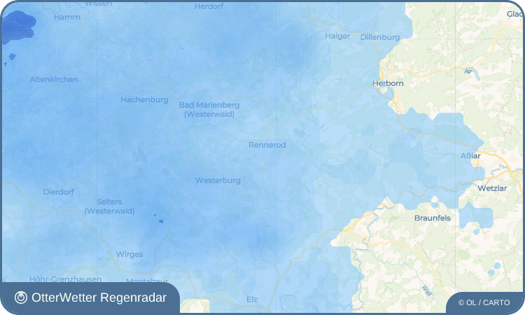 OtterWetter Regenradar-Widget Waldmühlen