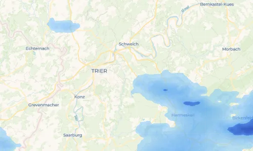 Regenradar Vorschaubild - Aktuelle Niederschläge in Waldrach und Umgebung