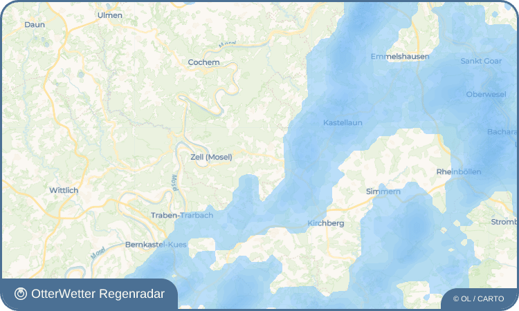 OtterWetter Regenradar-Widget Walhausen
