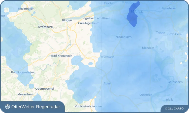 Widget-Vorschau für Wallertheim Wetter-Widget-Vorschau mit Vorhersagedaten für Wallertheim