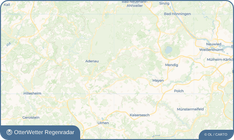 OtterWetter Regenradar-Widget Wanderath