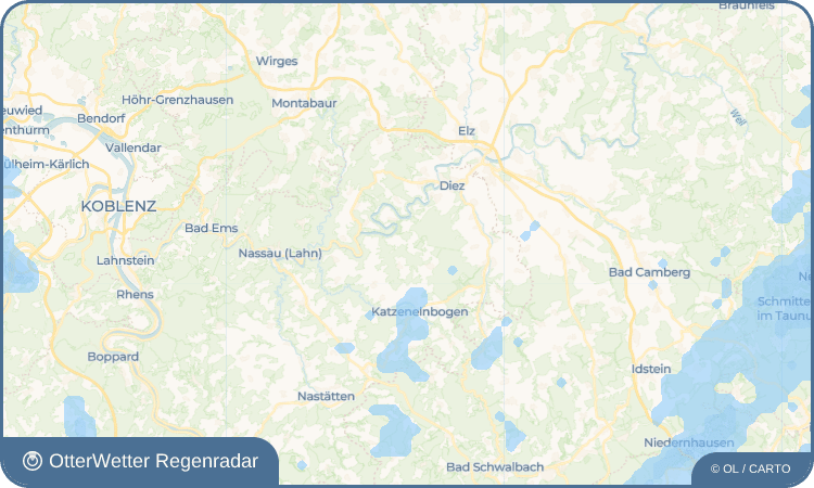 Widget-Vorschau für Wasenbach Wetter-Widget-Vorschau mit Vorhersagedaten für Wasenbach
