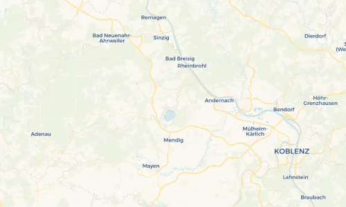 Regenradar Vorschaubild - Aktuelle Niederschläge in Wassenach und Umgebung