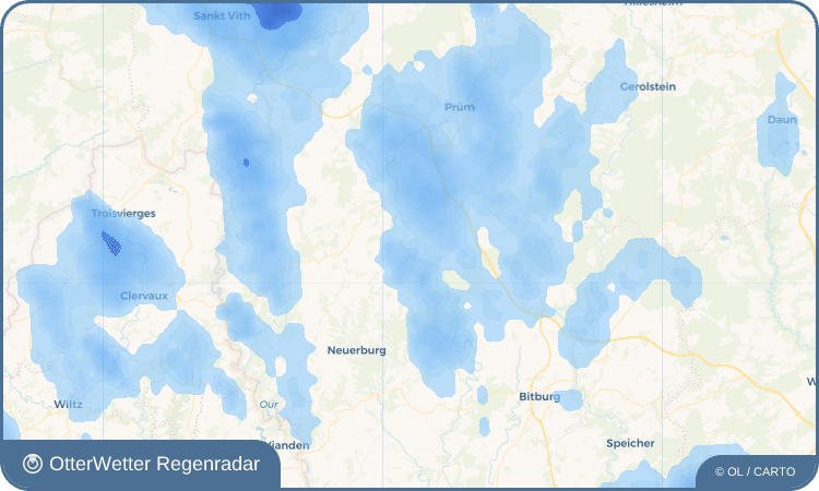 Widget-Vorschau für Waxweiler Wetter-Widget-Vorschau mit Vorhersagedaten für Waxweiler