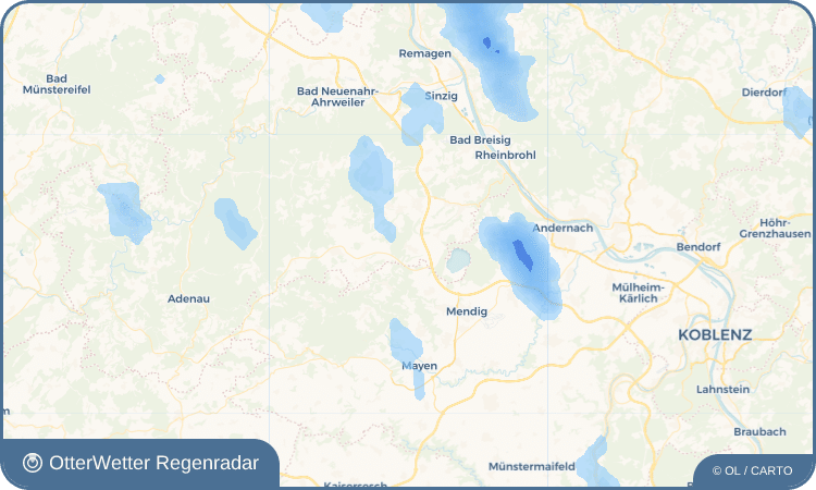 OtterWetter Regenradar-Widget Wehr