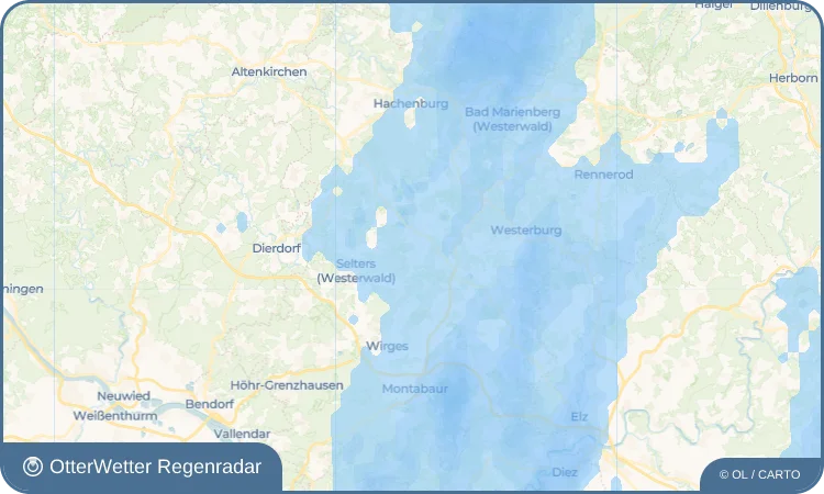 Wetter-Widget-Vorschau mit Vorhersagedaten für Weidenhahn