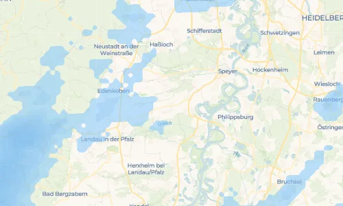 Regenradar-Vorschau: aktuelle Niederschläge in Weingarten und Umgebung