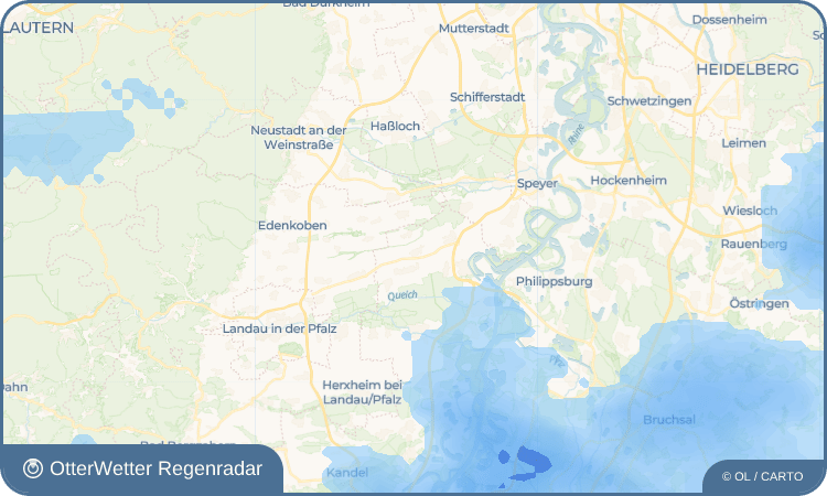 Widget-Vorschau für Weingarten Wetter-Widget-Vorschau mit Vorhersagedaten für Weingarten