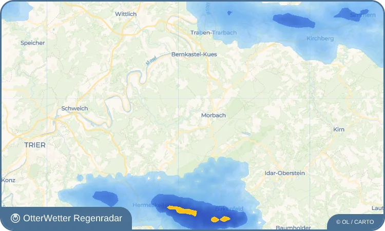 Wetter-Widget-Vorschau mit Vorhersagedaten für Weiperath